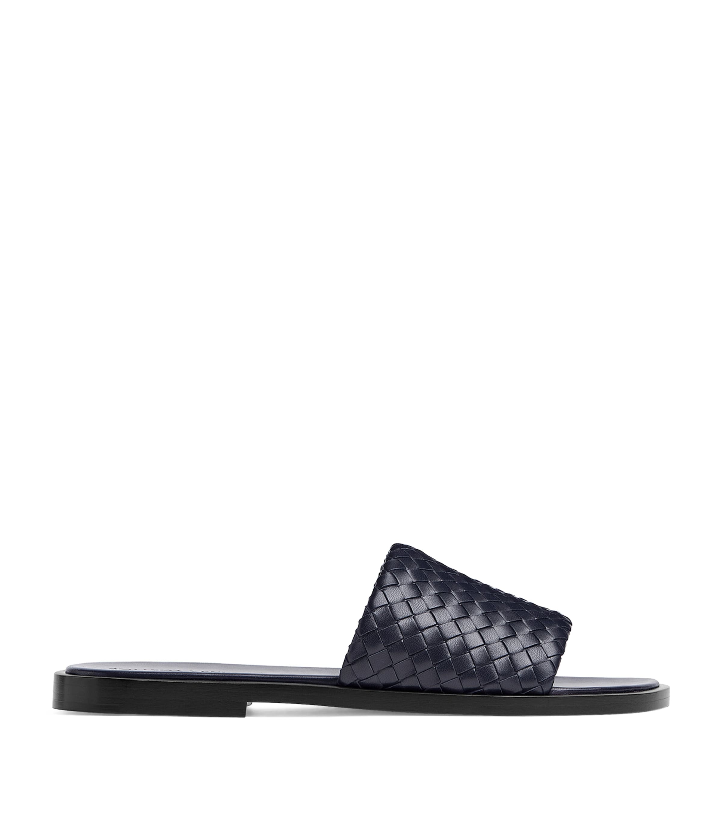 Leather Intrecciato Elio Sandals
