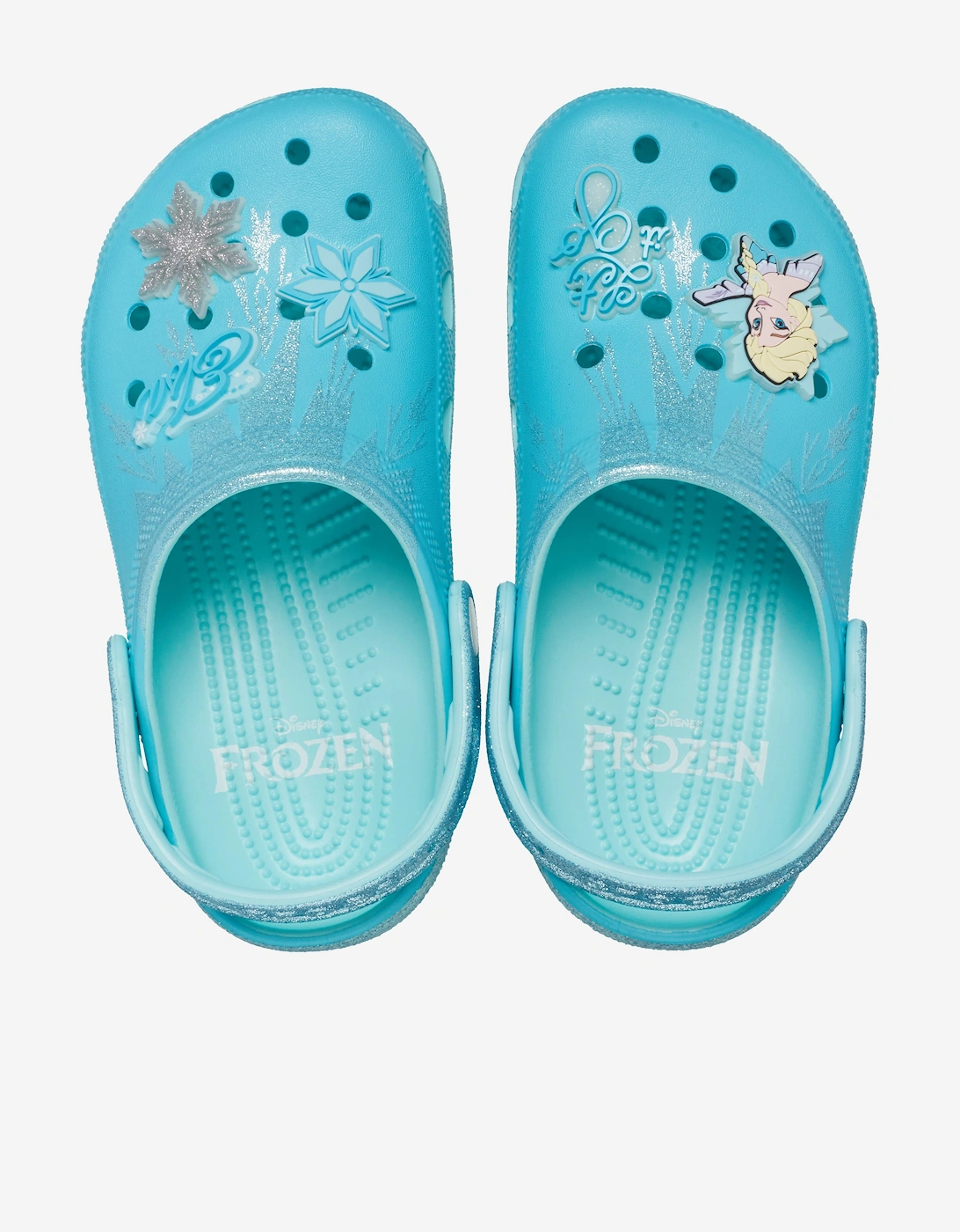 Girl's Crocs Girls Frozen Elsa Classic Clog in Blue