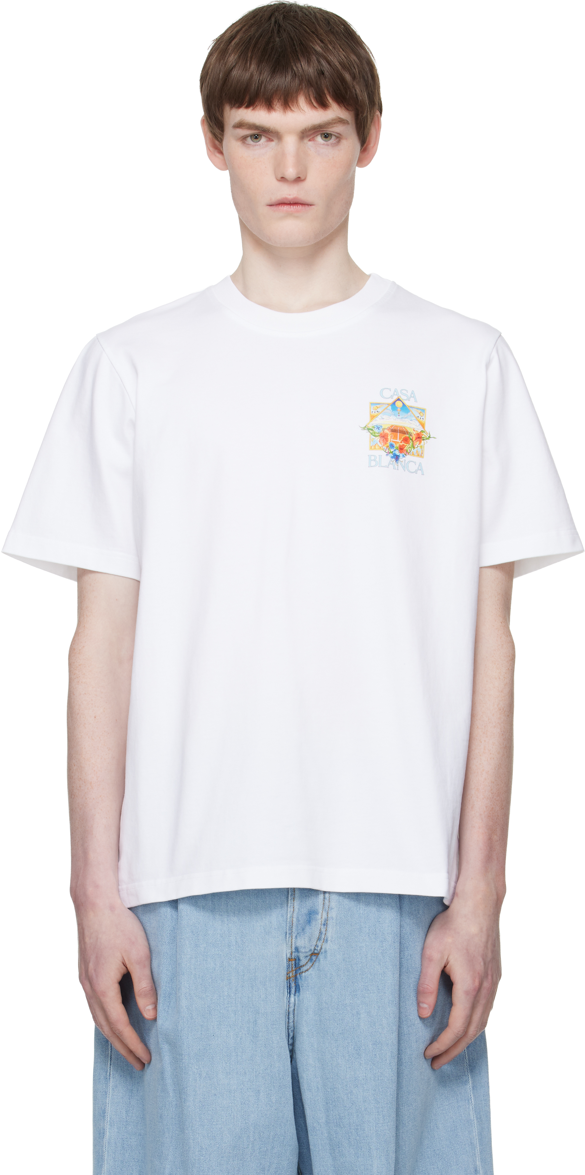 White Tennis Landscape Classic T‑shirt