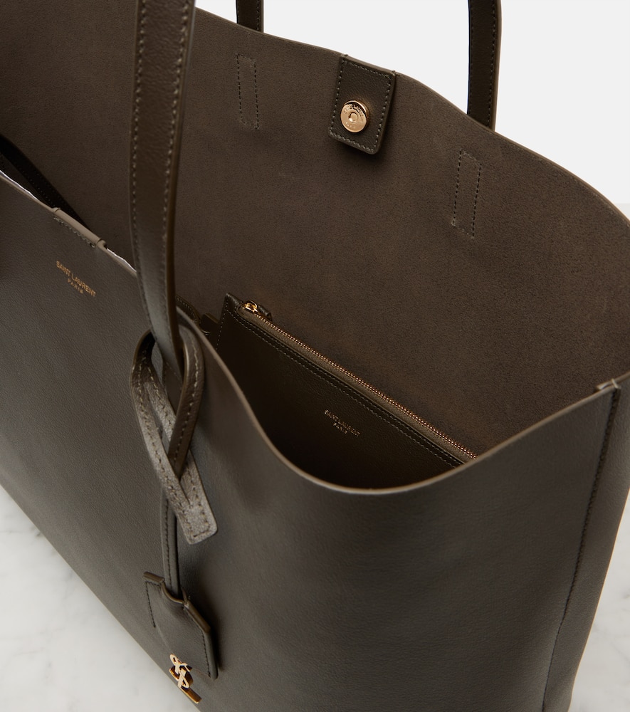 Shopping Large leather tote bag