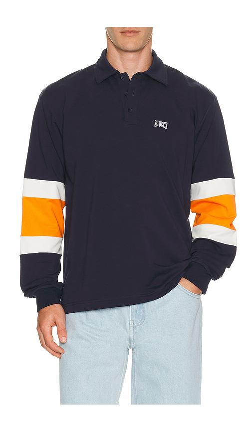 Students Golf August Rugby Polo in Navy - Navy. S also in M, L, XL/1X