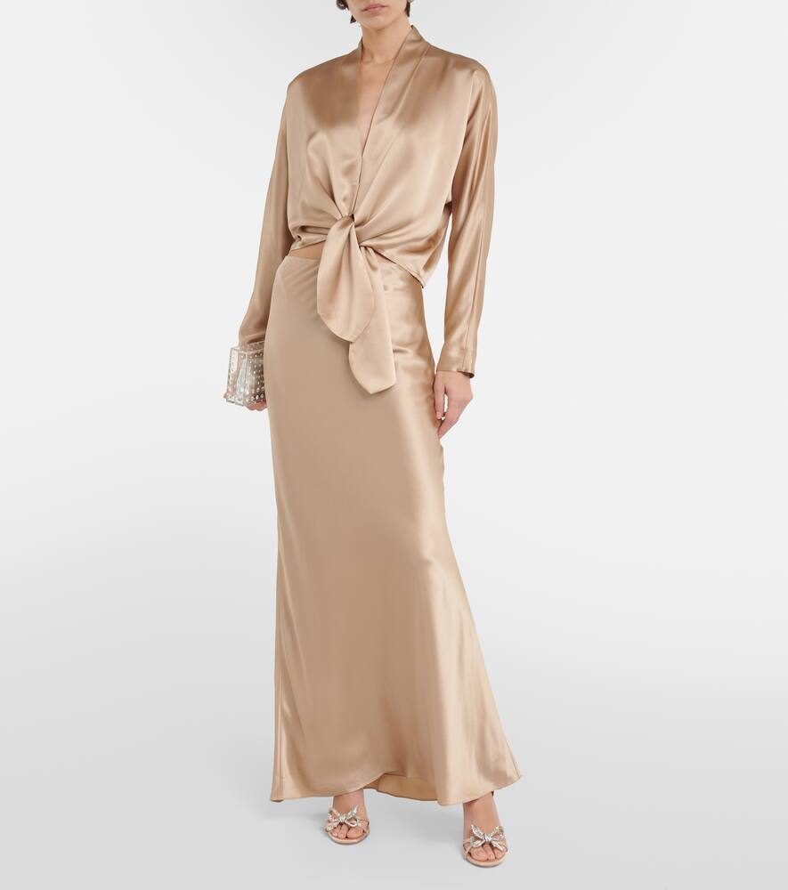 The Sei Silk satin gown