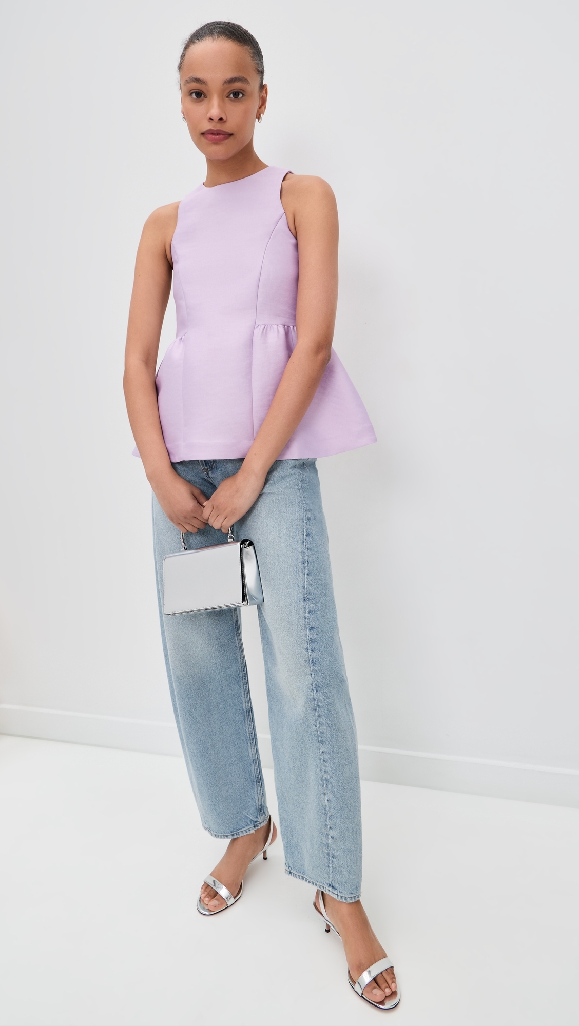 Solstice Satin Top Lavender