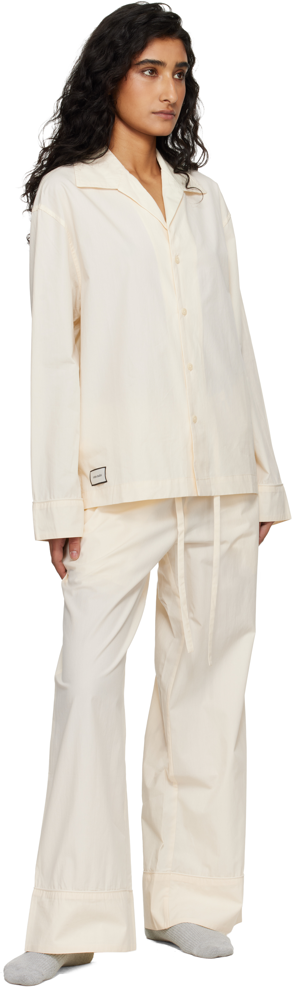 Off-White LS Pyjama Shirt