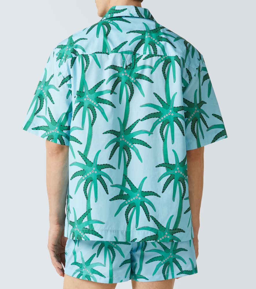 Jean printed cotton poplin shirt