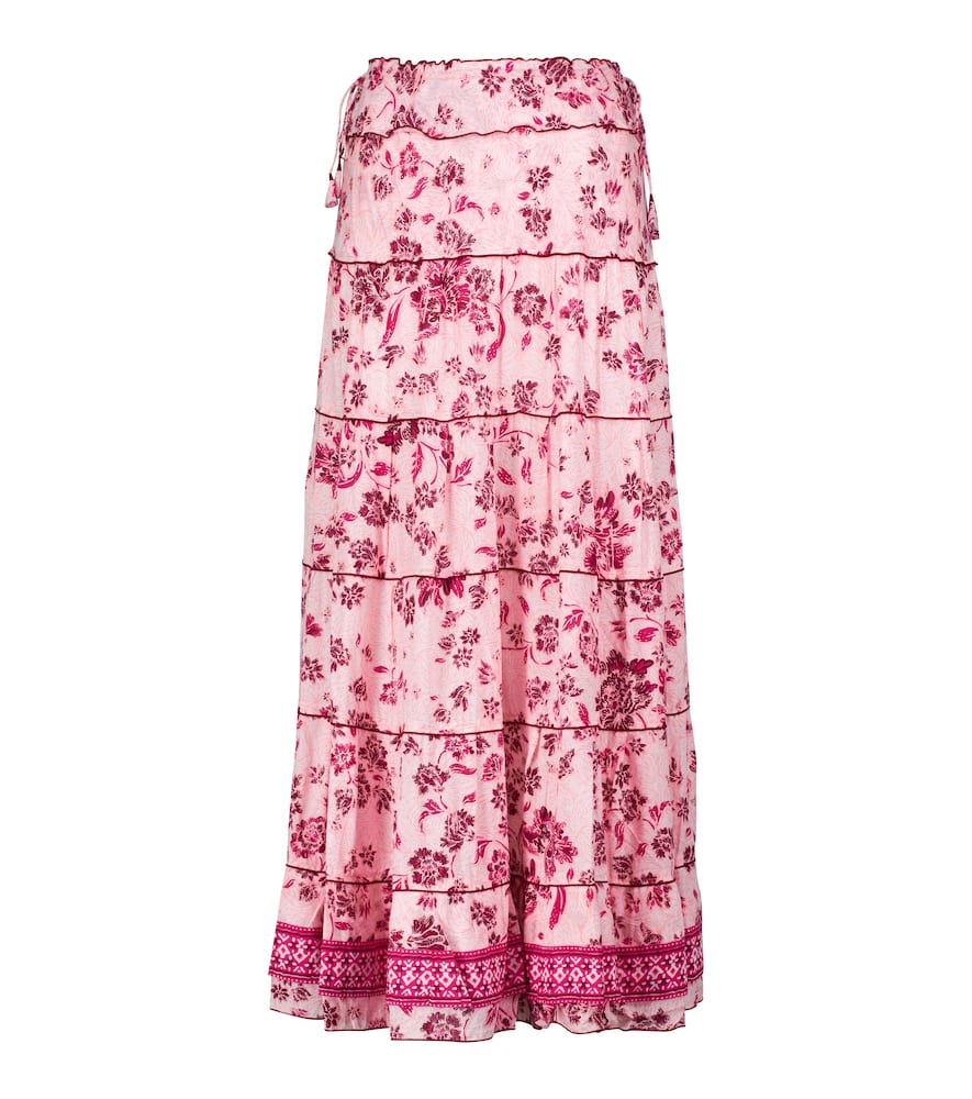 Camila floral maxi skirt