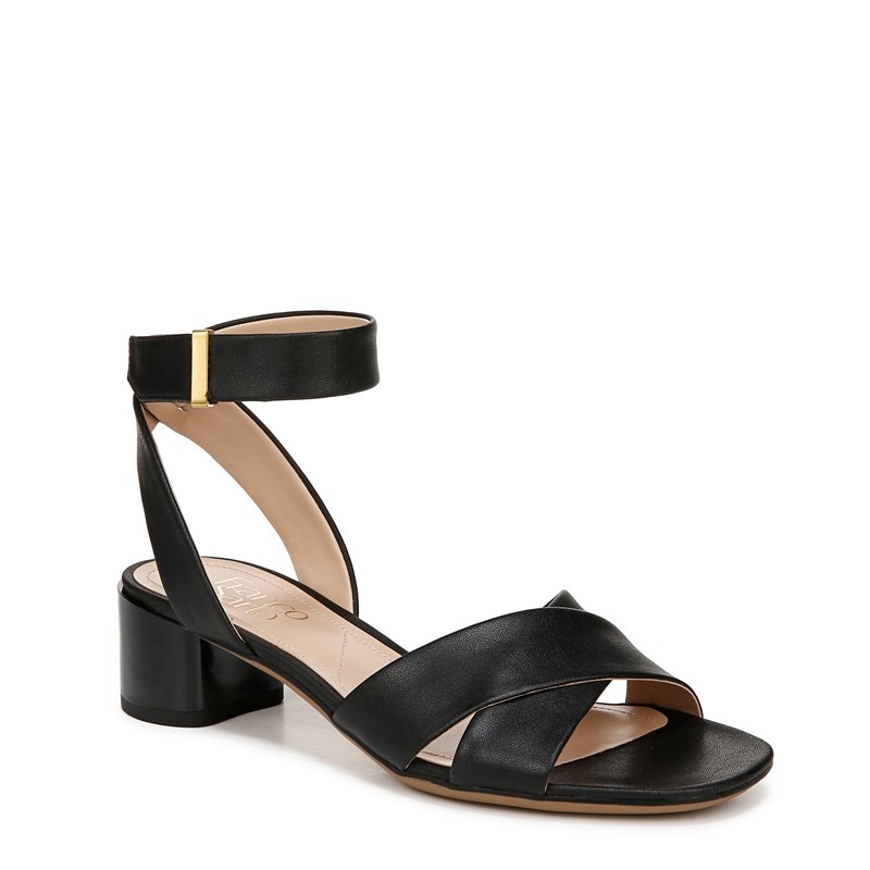 Franco Noel Ankle Strap Sandals (Black)