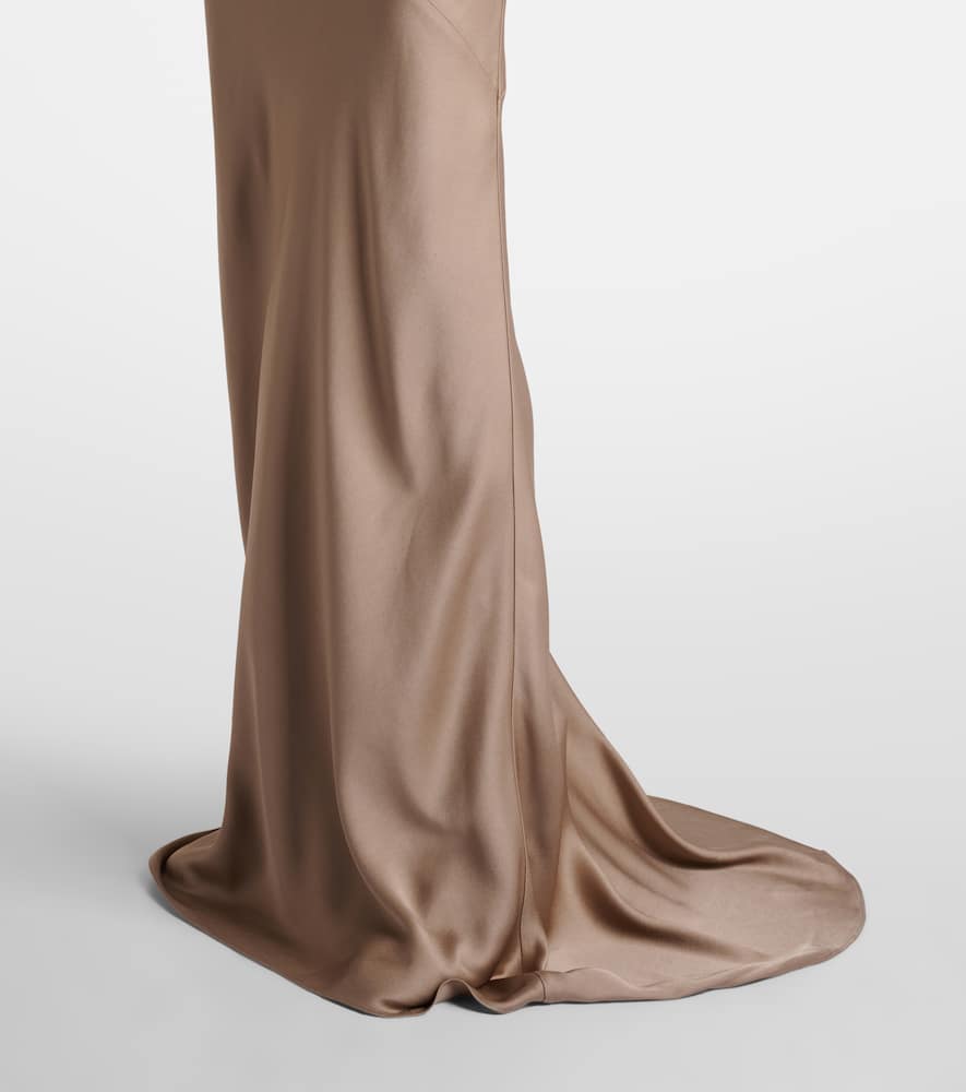Monili satin gown
