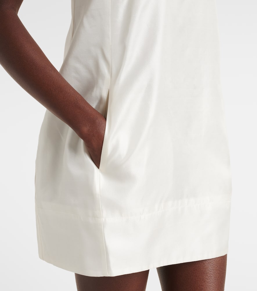 Lidia silk satin minidress