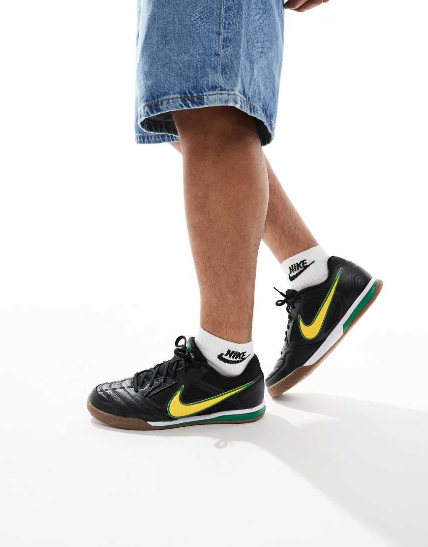Nike Gato sneakers in black and yellow