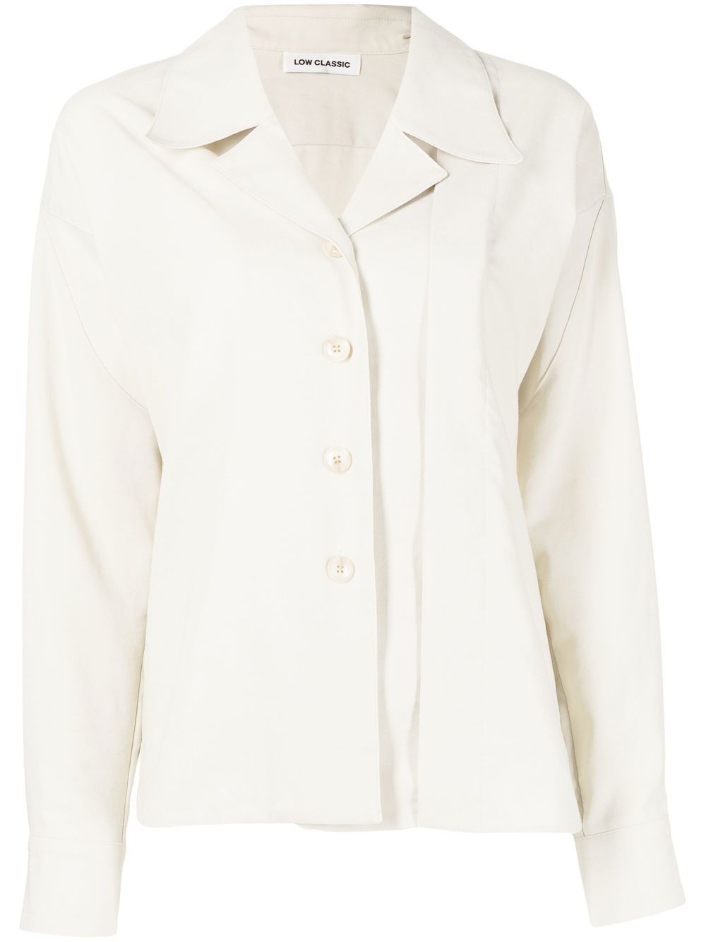 Spread-collar shirt
