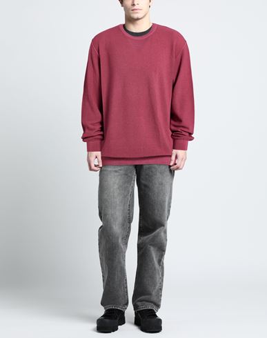 Man Sweater Garnet Size 48 Merino Wool