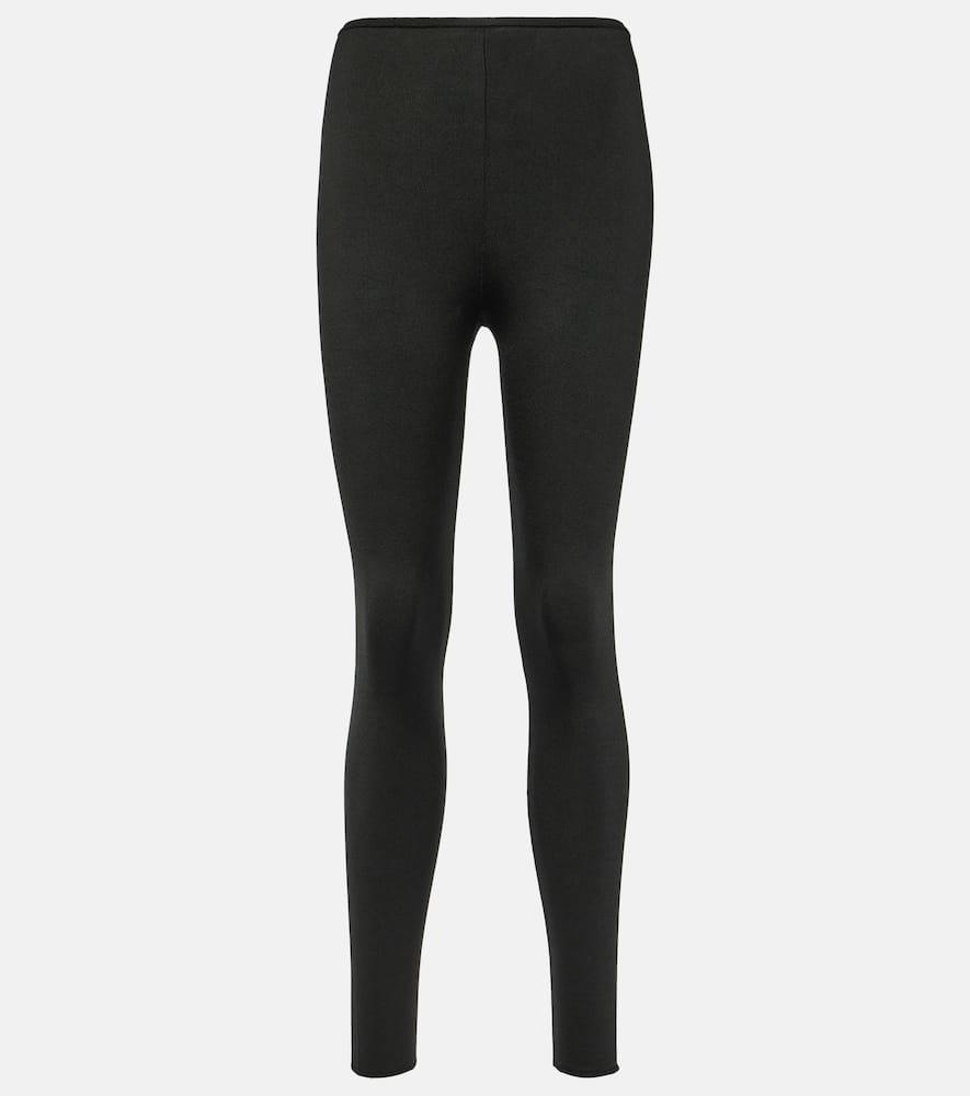 Anya silk-blend jersey leggings