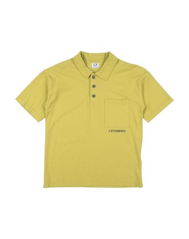 C. p. Company Undersixteen Kid Boy Polo shirt Lime green Size 12 Cotton