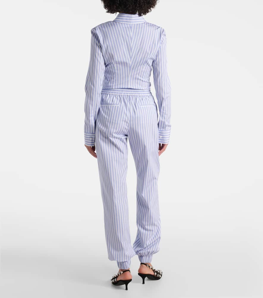 Striped cotton pajama pants