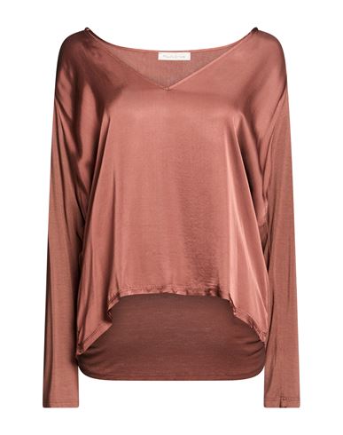 Woman Top Brown Size 6 Viscose