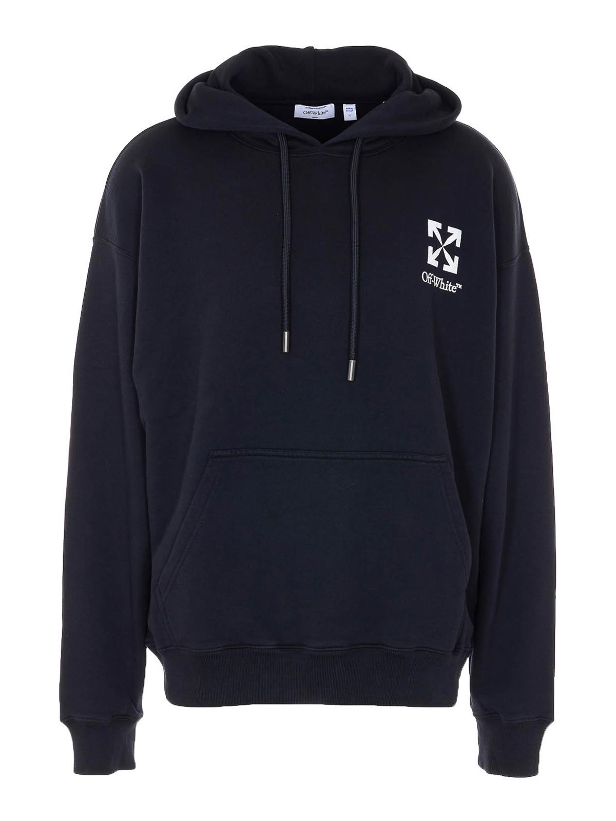 Off-White - arrow motif skate hooded sweatshirt