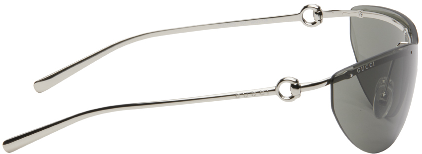 Gucci Silver Rimless Sunglasses