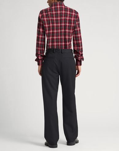 Man Shirt Brick Size 42 Cotton