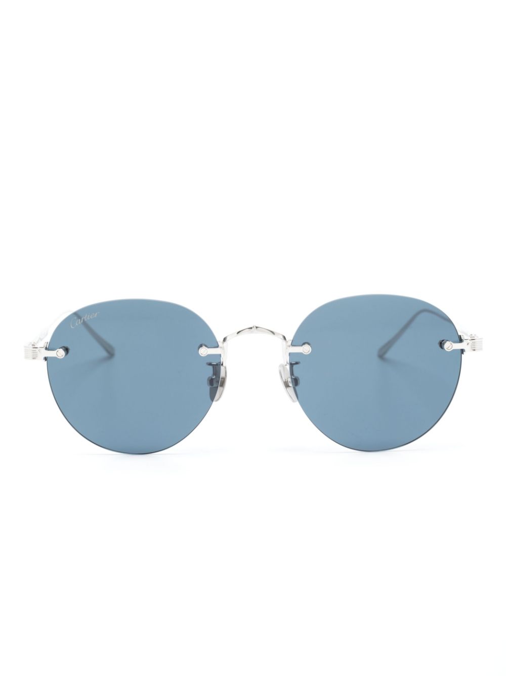 Round-frame tinted sunglasses - Gold