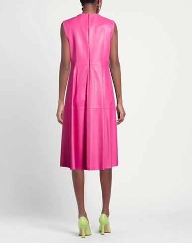 Woman Mini dress Fuchsia Size 14 Lambskin