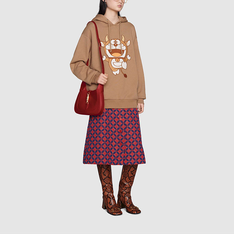 (WMNS) x Doraemon Hooded Sweatshirt 'Brown'