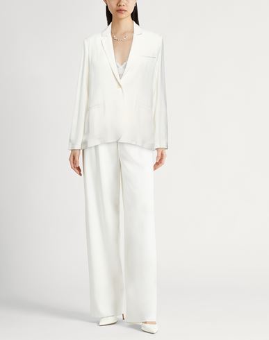 Woman Blazer Off white Size 2 Viscose, Wool
