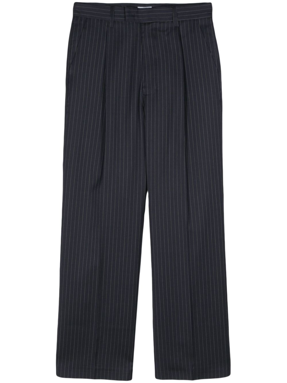 Israel pinstripe-pattern trousers - Blue