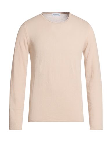 Man Sweater Beige Size 36 Cotton