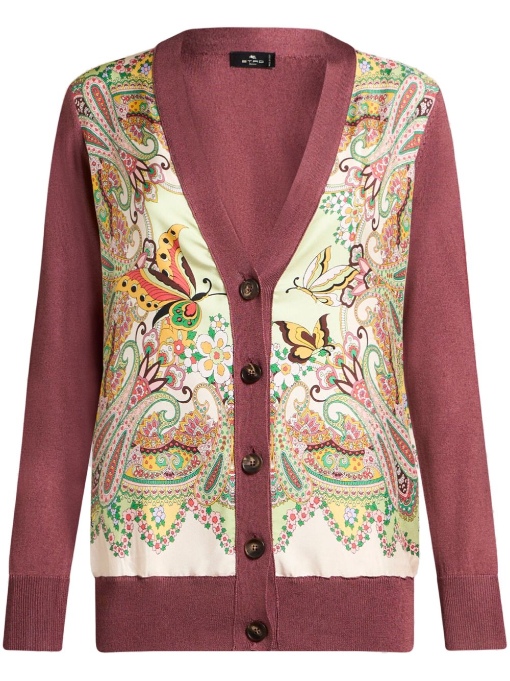 ETRO butterfly cardigan - Pink