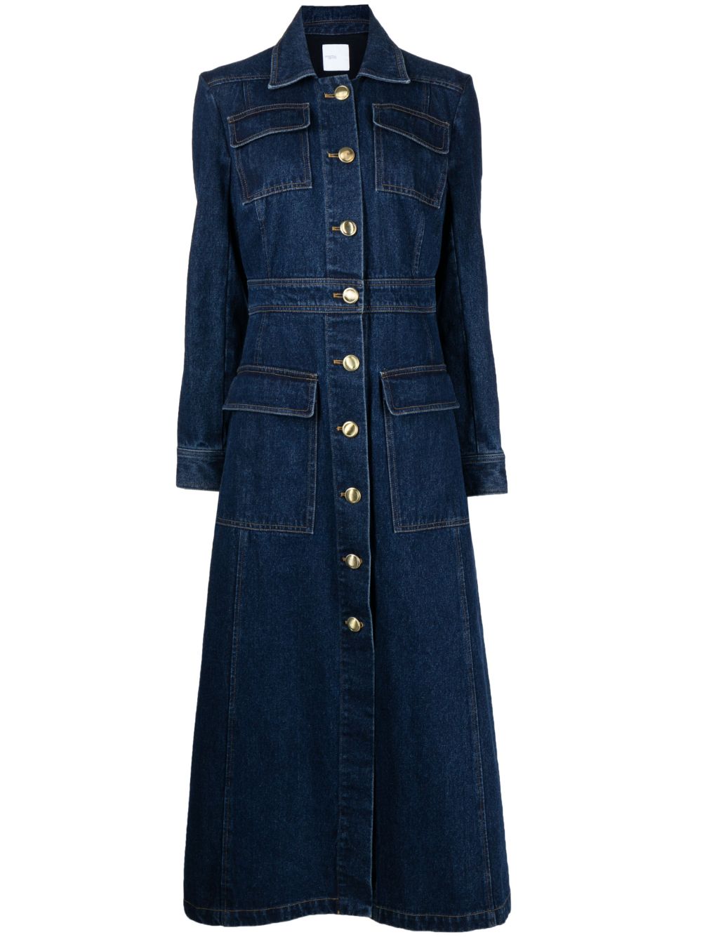 Long denim coat - Blue