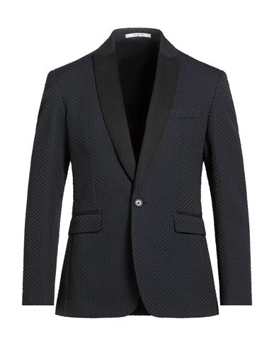 Man Blazer Midnight blue Size 40 Polyester, Elastane