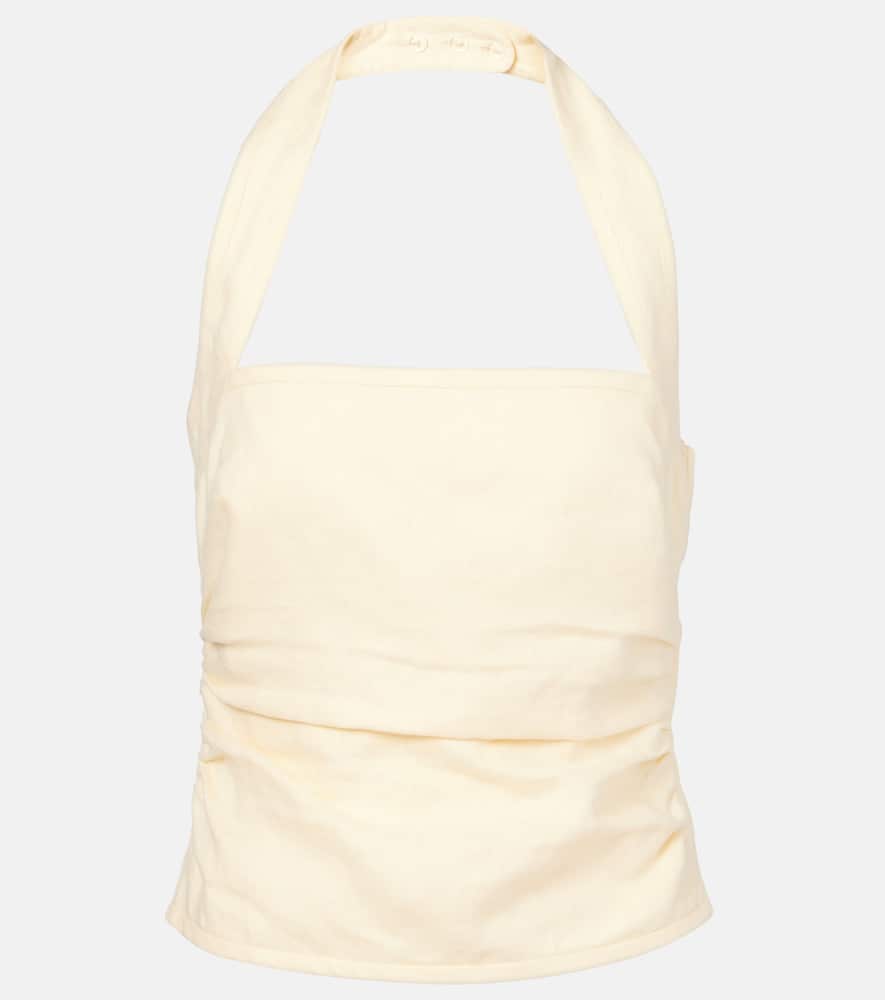 Jerry ruched linen top
