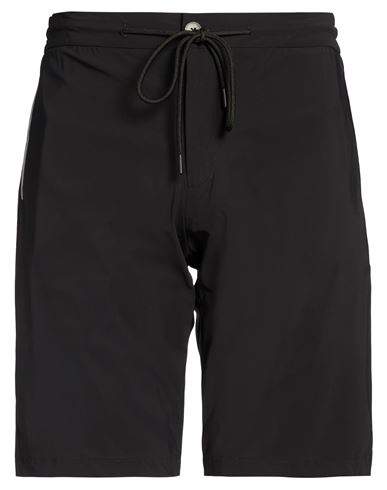 Man Shorts & Bermuda Shorts Black Size 34 Polyamide, Elastane