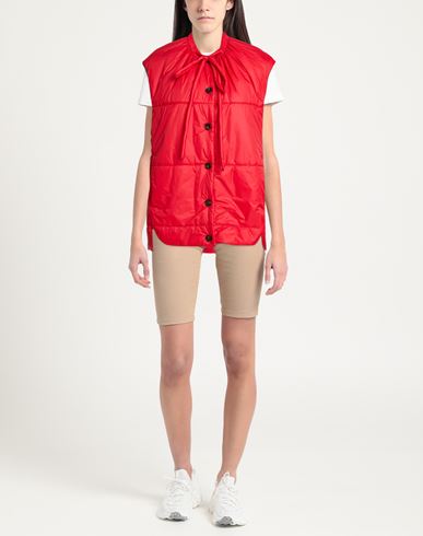 T_coat Woman Vest Tomato red Size 4 Polyamide
