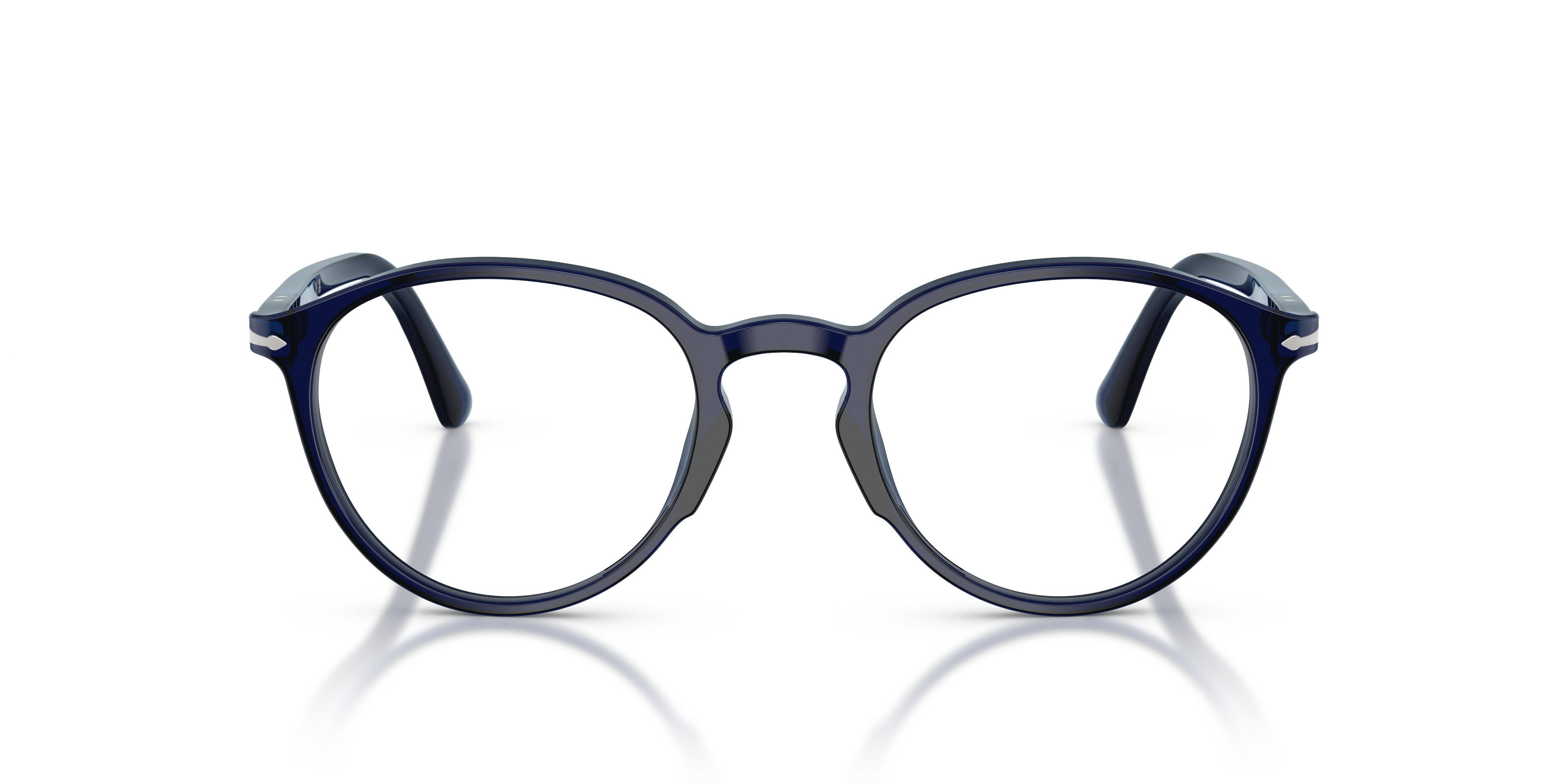 Persol Unisex Persol PO3218V 181 Montature da vista Acetato Blu Trasparente Pantos Normale