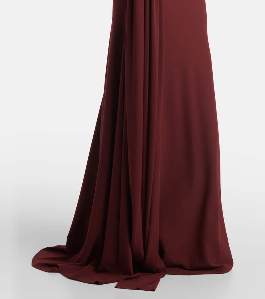 Alex Perry Draped crêpe jersey gown
