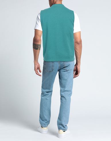 Heritage Man Cardigan Turquoise Size 40 Cotton