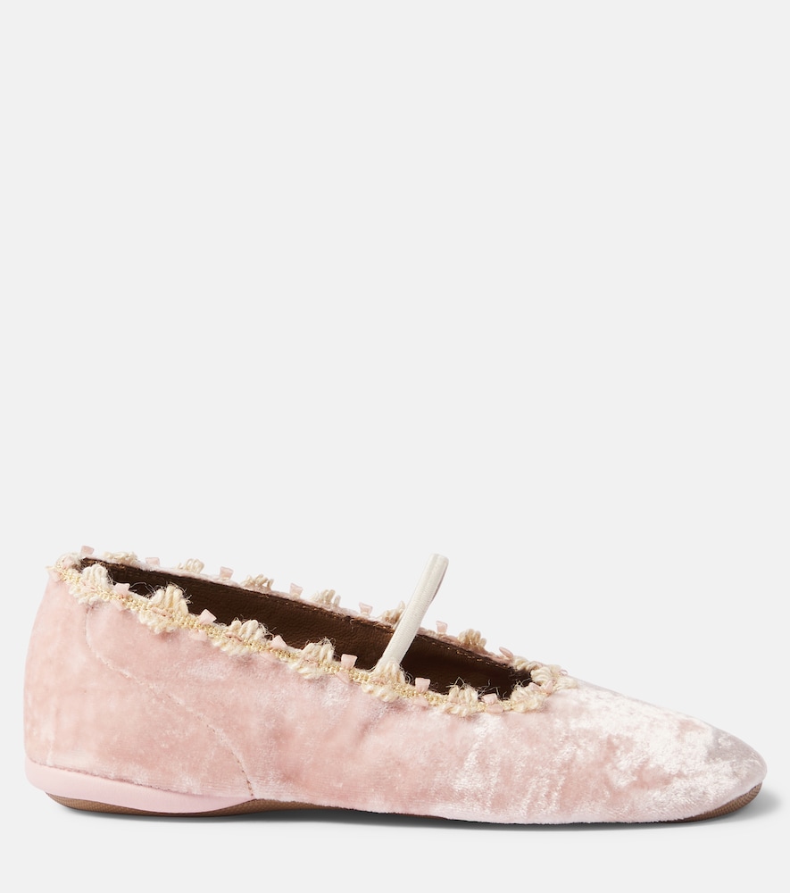 PèPè Velvet ballet flats
