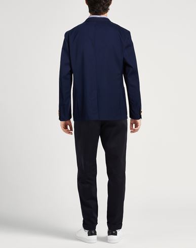 Man Blazer Blue Size 46 Wool, Elastane