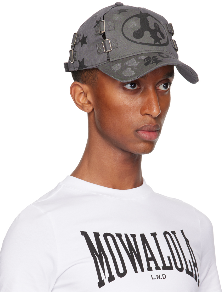 Mowalola Gray 'Lotta' Cap