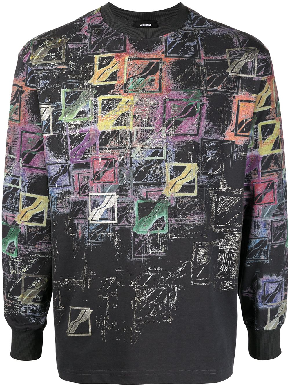 Logo-print cotton sweatshirt - Multicolour