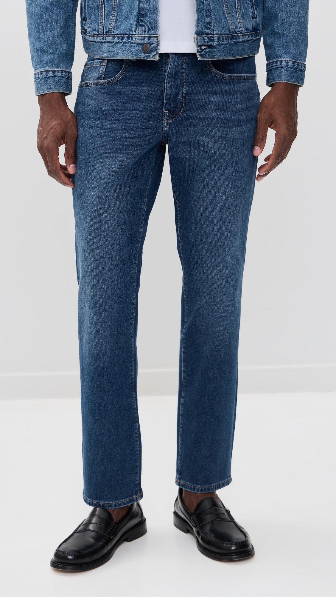 Ord Straight Knit Jeans Forget Me Not