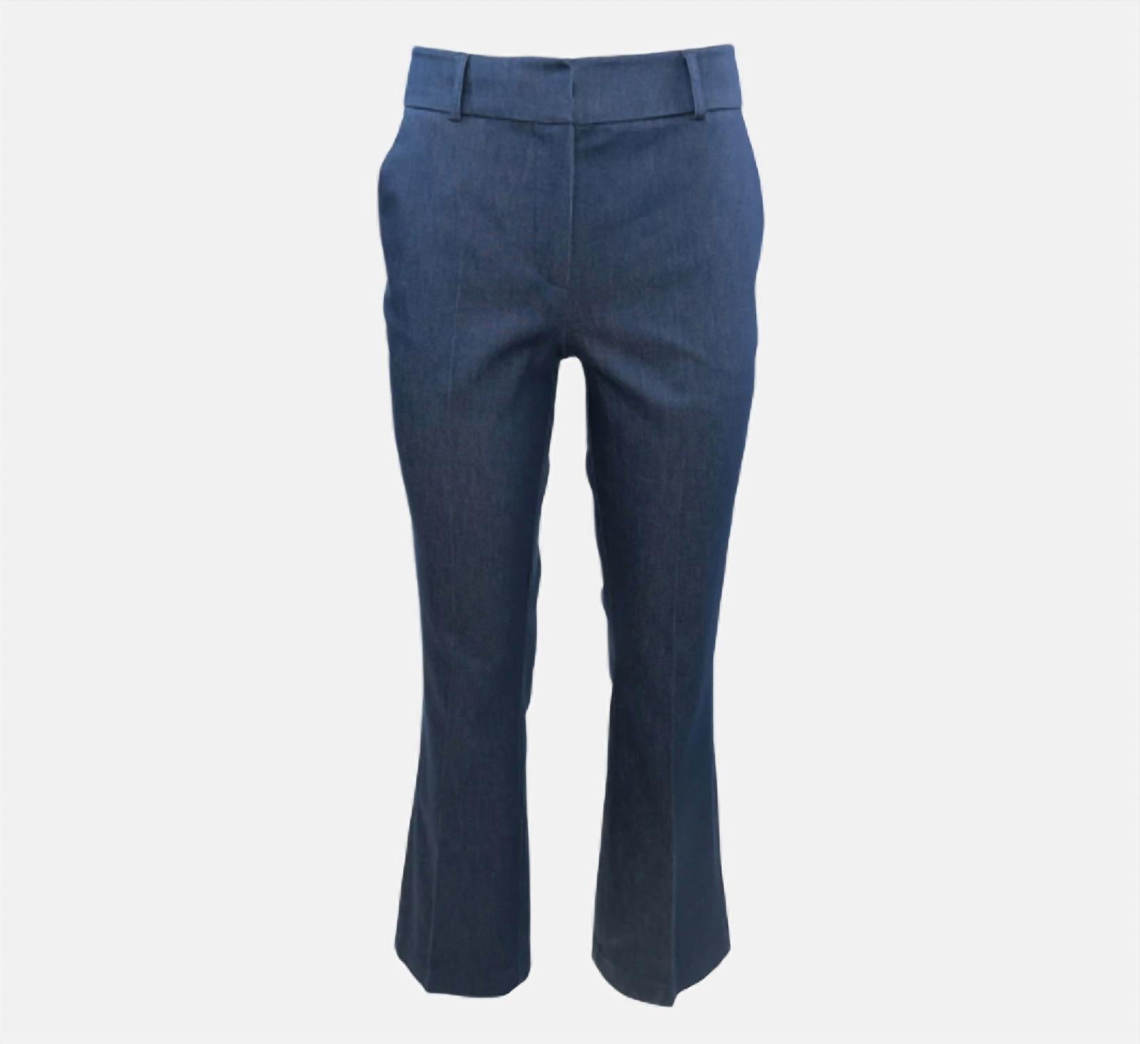 Women's Demeter Ankle Denim Trouser In Blue