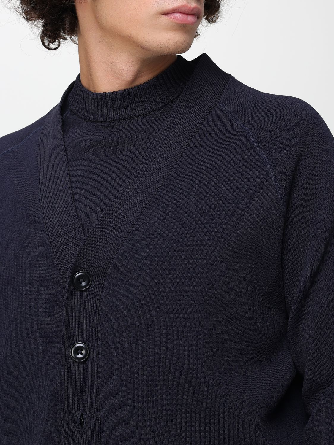 Cardigan Men color Blue