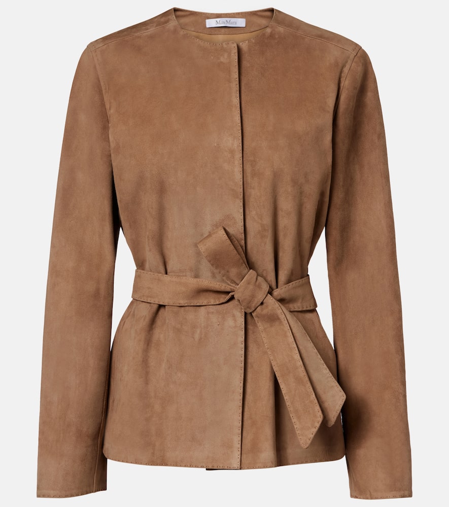 Abito belted suede jacket