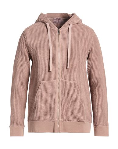 Man Sweatshirt Salmon pink Size M Cotton