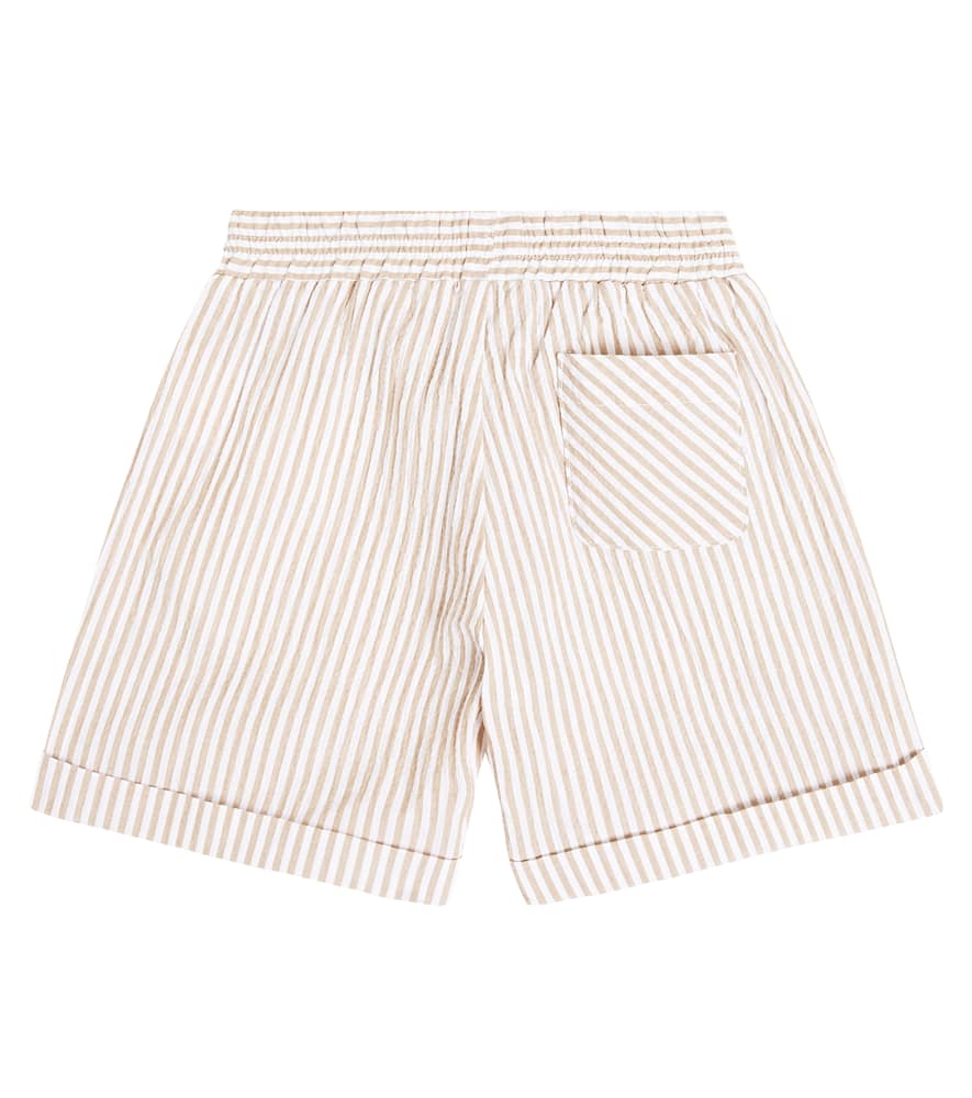 Baby striped cotton seersucker shorts