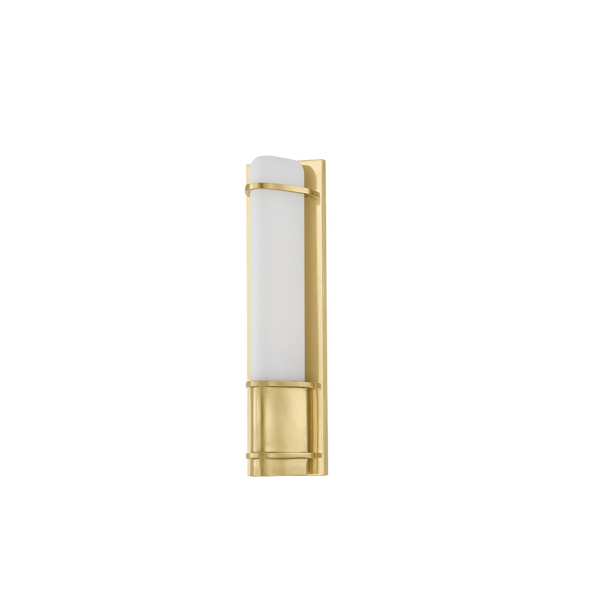 Aged Brass Wall Sconce from the Tottenville Collection