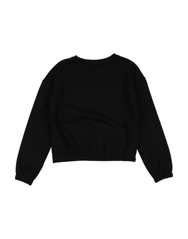 Kid Girl Sweatshirt Black Size 11 Cotton, Polyester